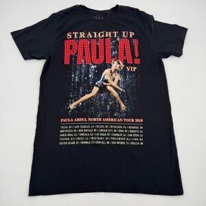 Paula Abdul North American Tour 2018 Black T-Shirt‎ Straight Up VIP Medium